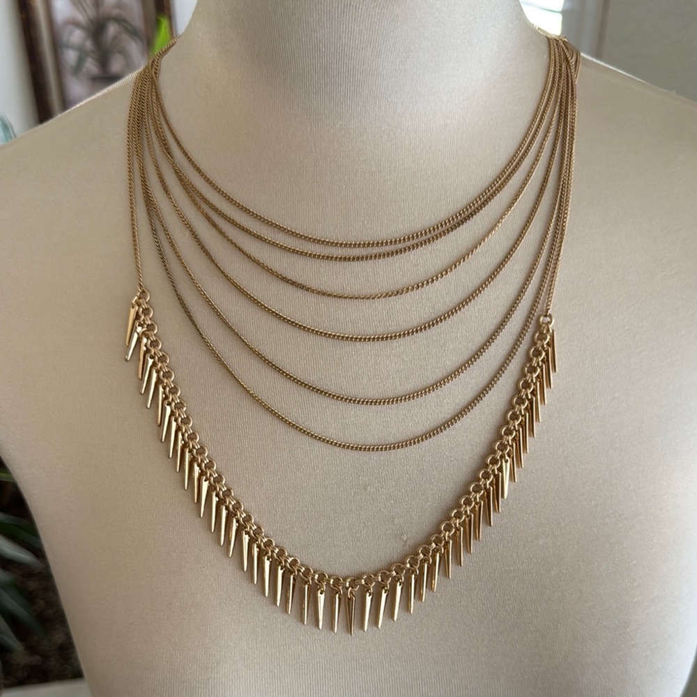 Chic Gold Multi-Layer Necklace